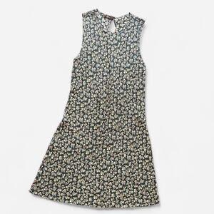 1990s Floral Midi Dress